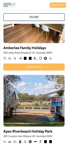 Caravan Residential Parks Victoria mobile preview
