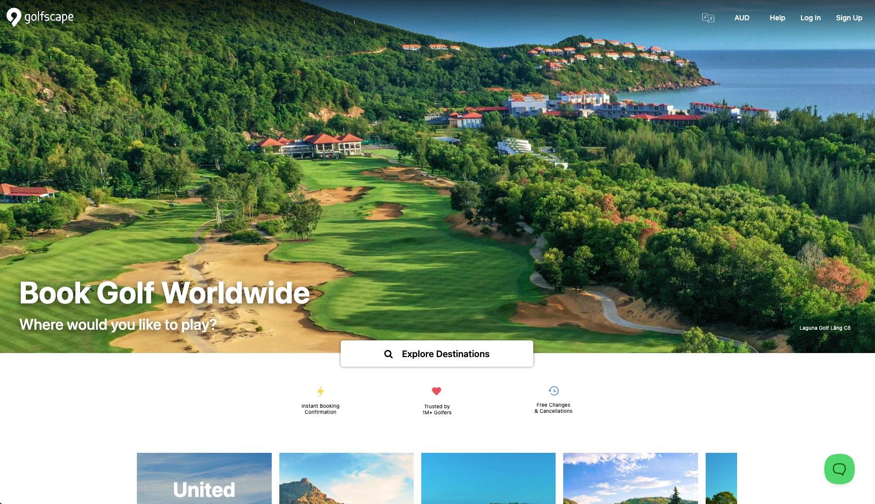 Golfscape Website - (Dubai) preview